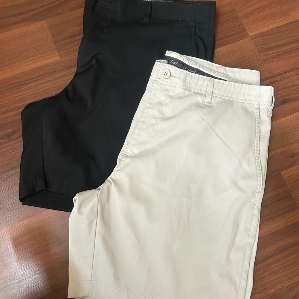 BCG Black and Tan Chinos Classic Cotton Blend